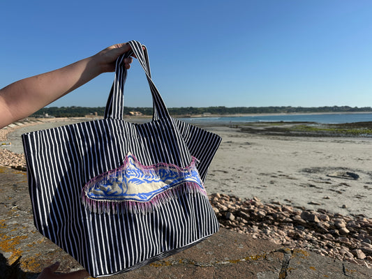 Fringed Fish Beach Bag ~ 3