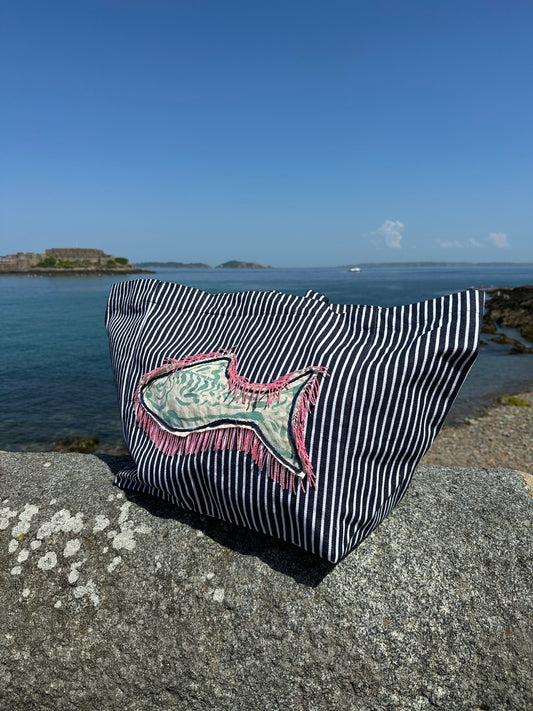 Fringed Fish Beach Bag ~ 4