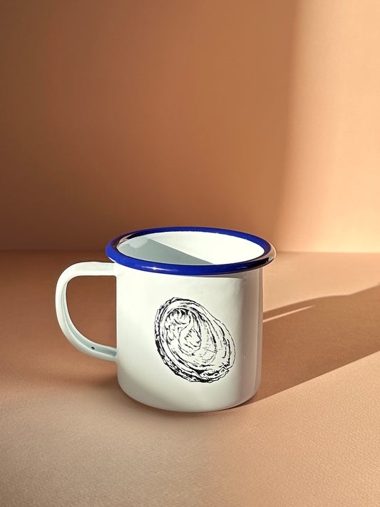 Ormer Etched Enamel Mug