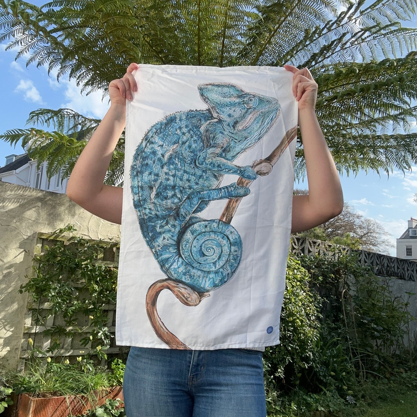 Chameleon Tea Towel