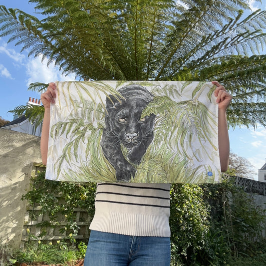 Black Panther Tea Towel