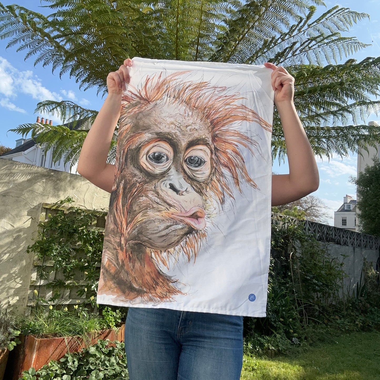 Orangutan Tea Towel