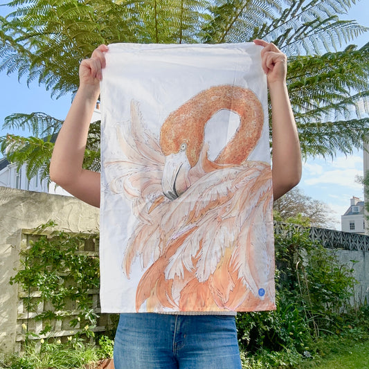 Flamingo Tea Towel