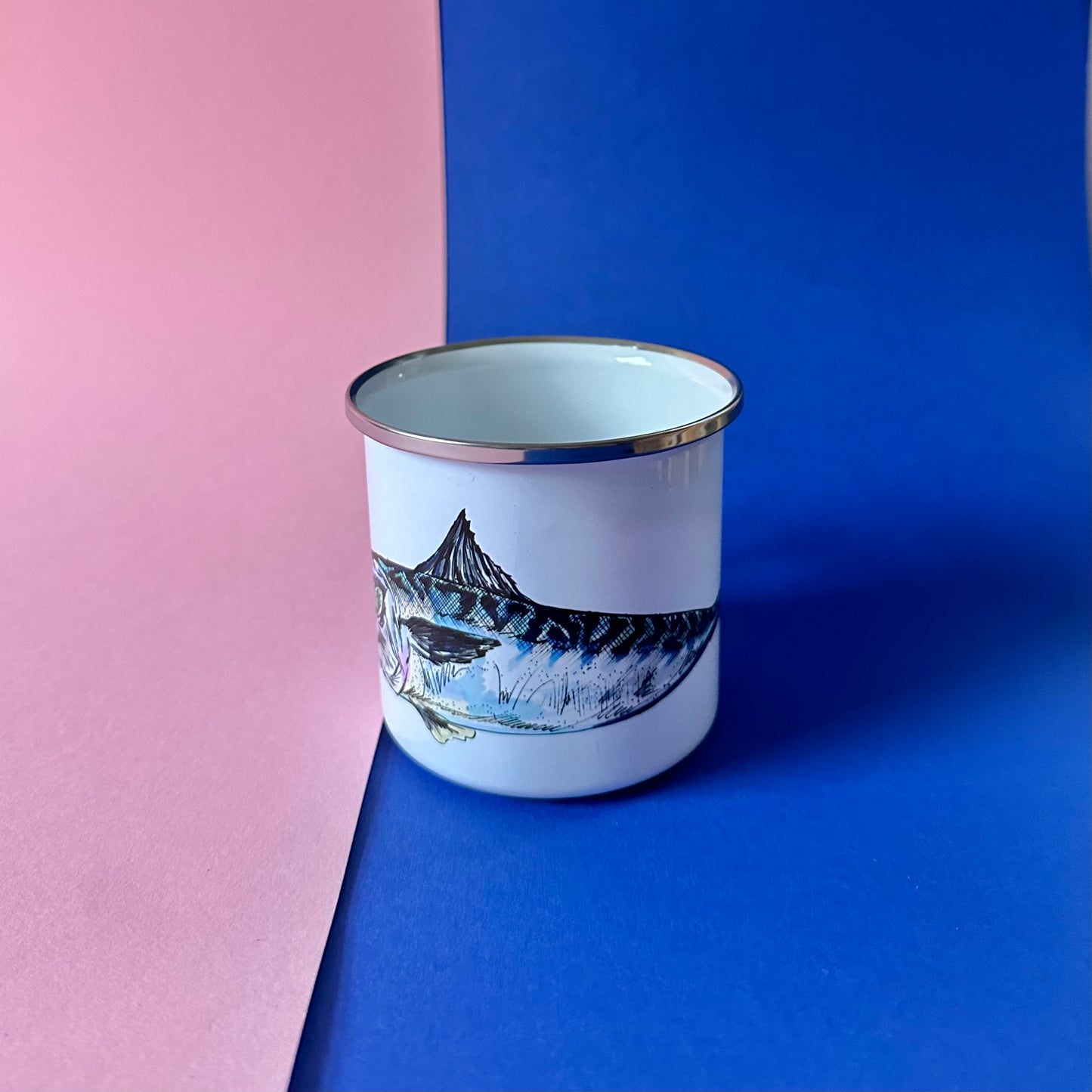 Mackerel Enamel Mug