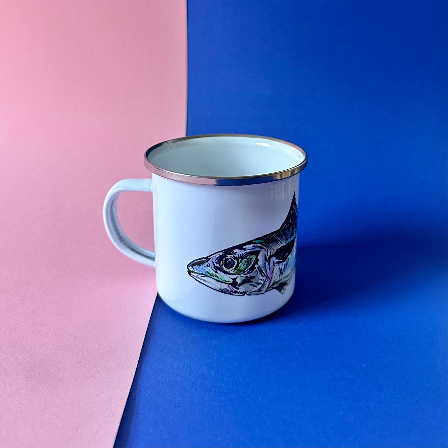 Mackerel Enamel Mug